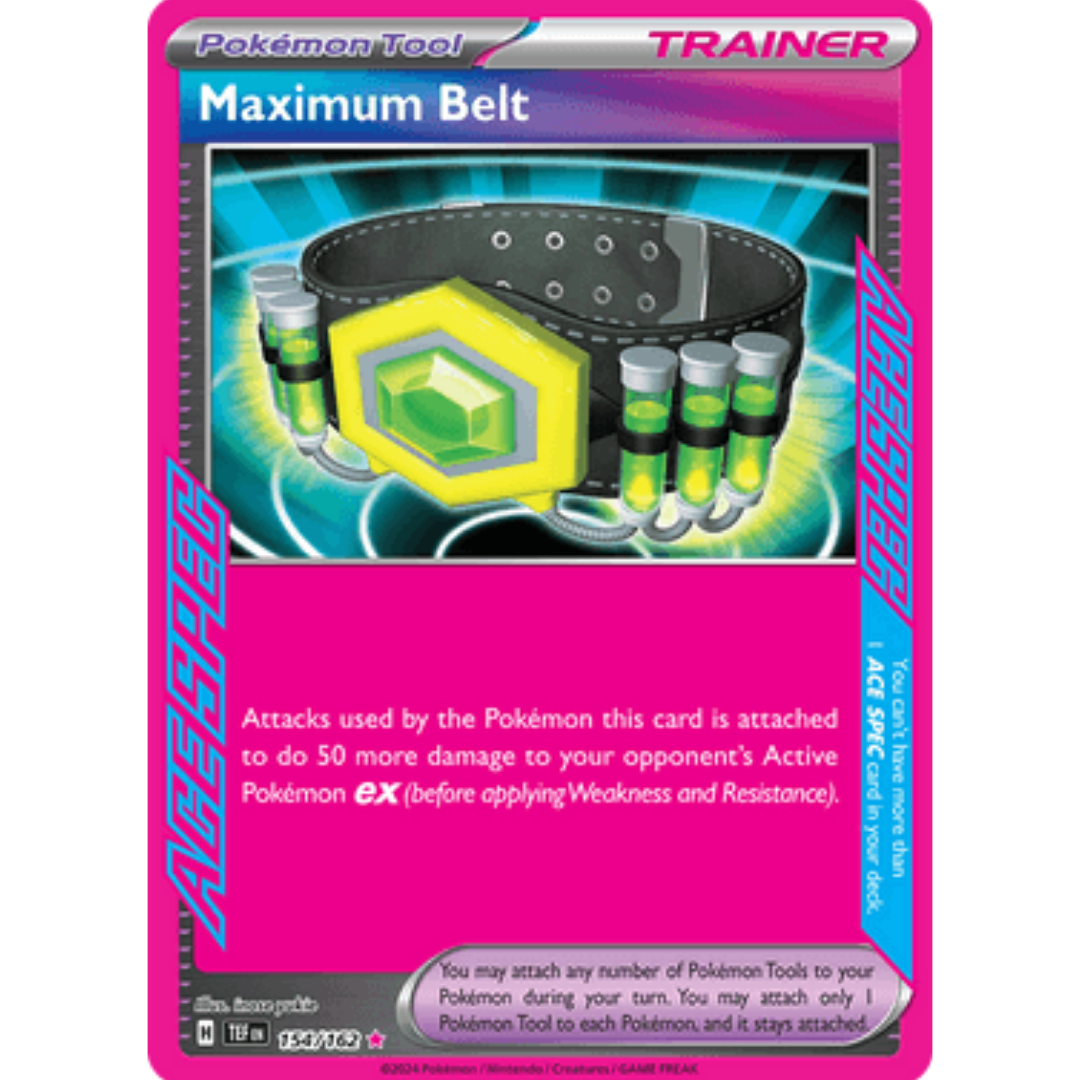 Maximum Belt 154 - Holofoil SV05 Temporal Forces - ACE SPEC Rare