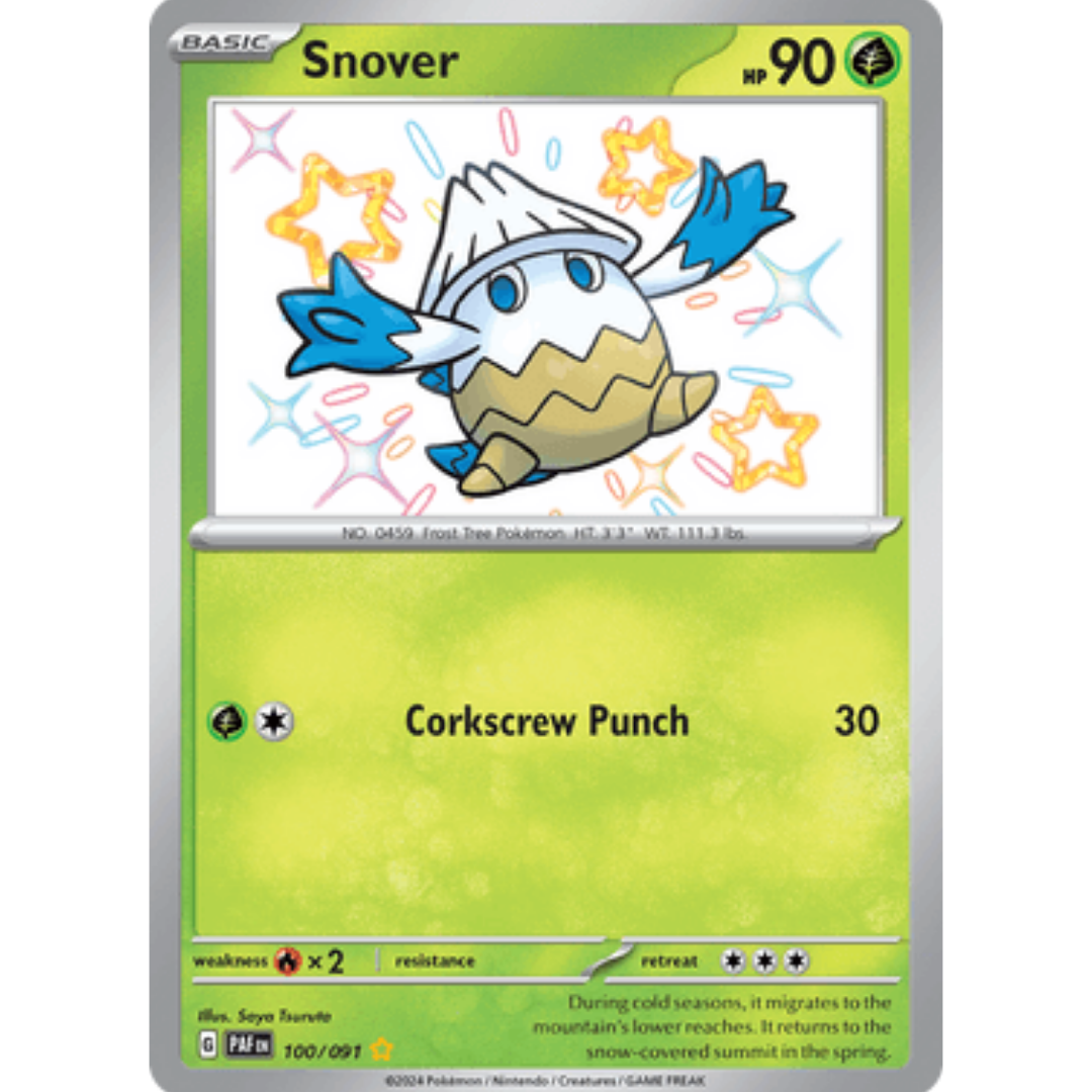 Snover 100 - Holofoil SV Paldean Fates - Shiny Rare