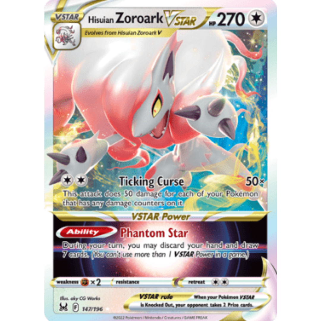 Hisuian Zoroark VSTAR 147 - Holofoil SWSH11 Lost Origin - Ultra Rare