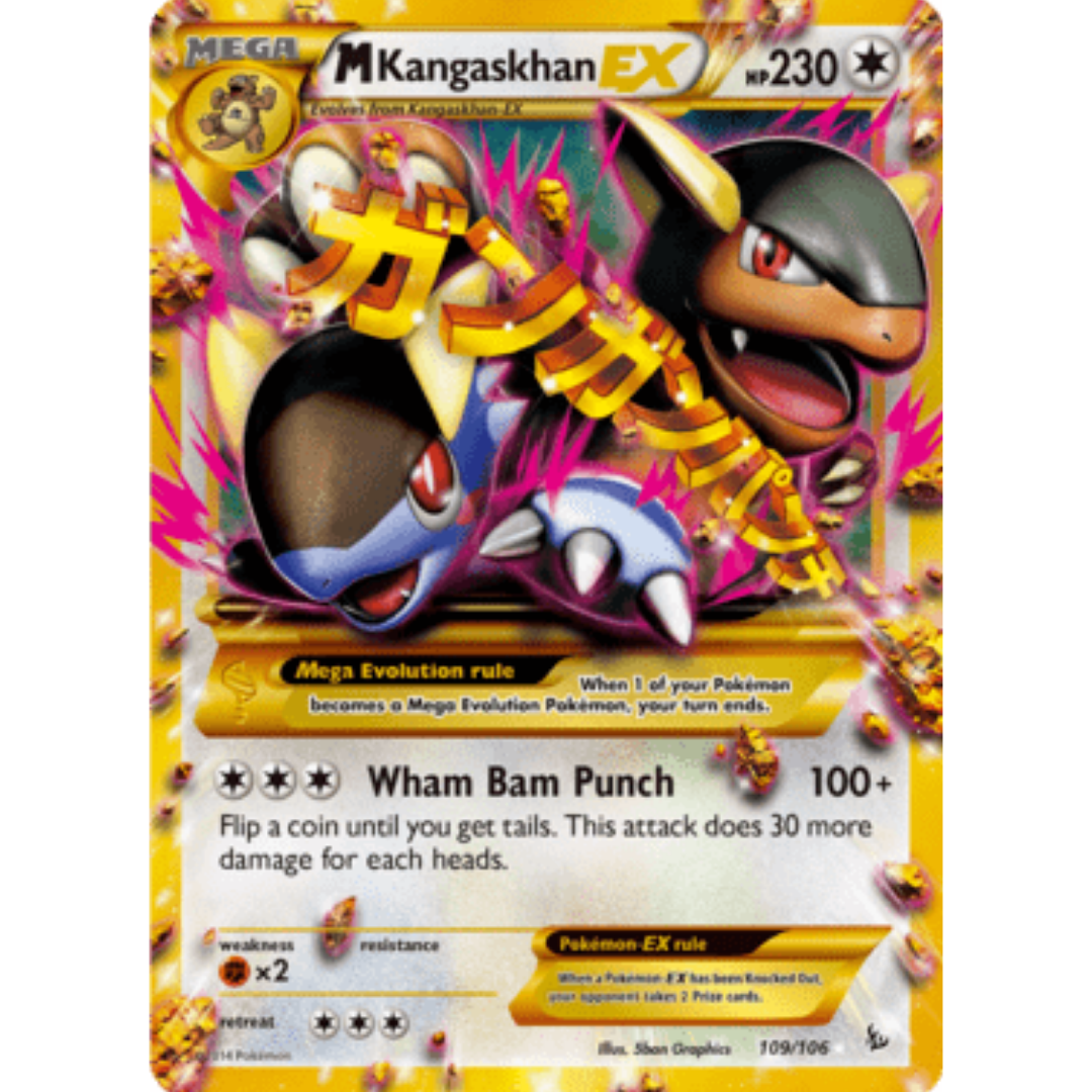 M Kangaskhan EX (109 Secret Rare) 109 - Holofoil XY Flashfire - Secret Rare