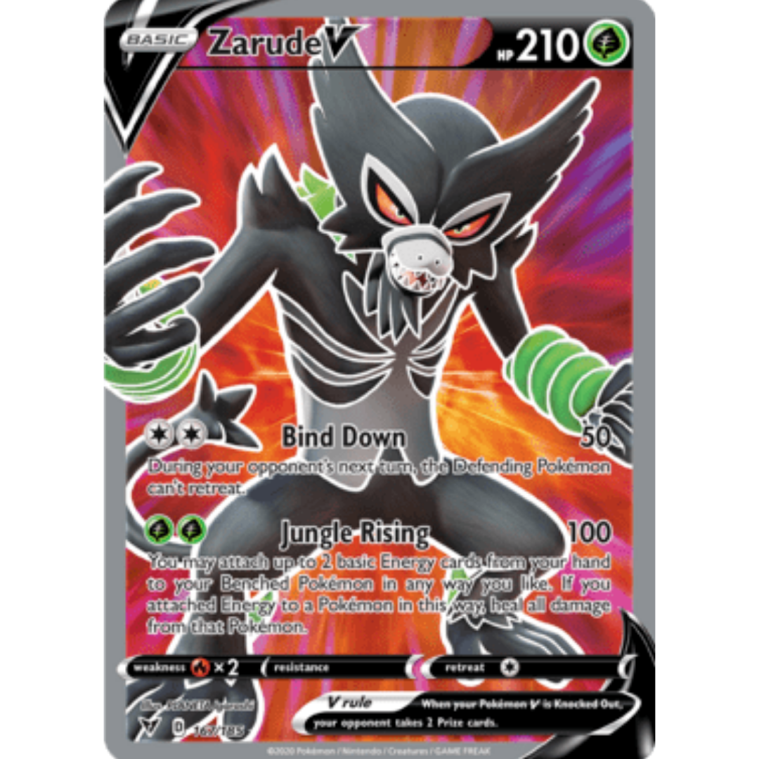 Zarude V (Full Art) 167 - Holofoil SWSH04 Vivid Voltage - Ultra Rare