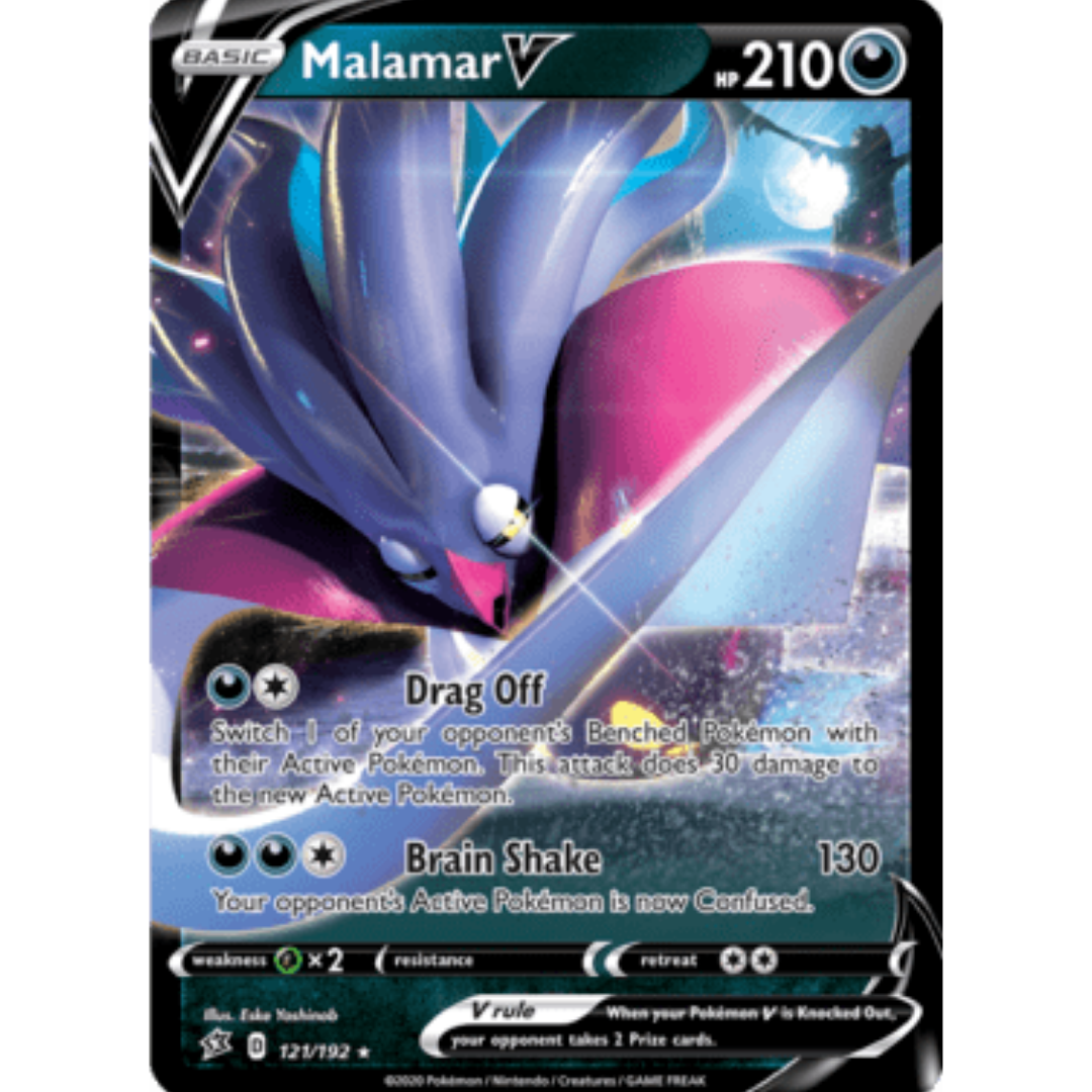 Malamar V 121 - Holofoil SWSH02 Rebel Clash - Ultra Rare