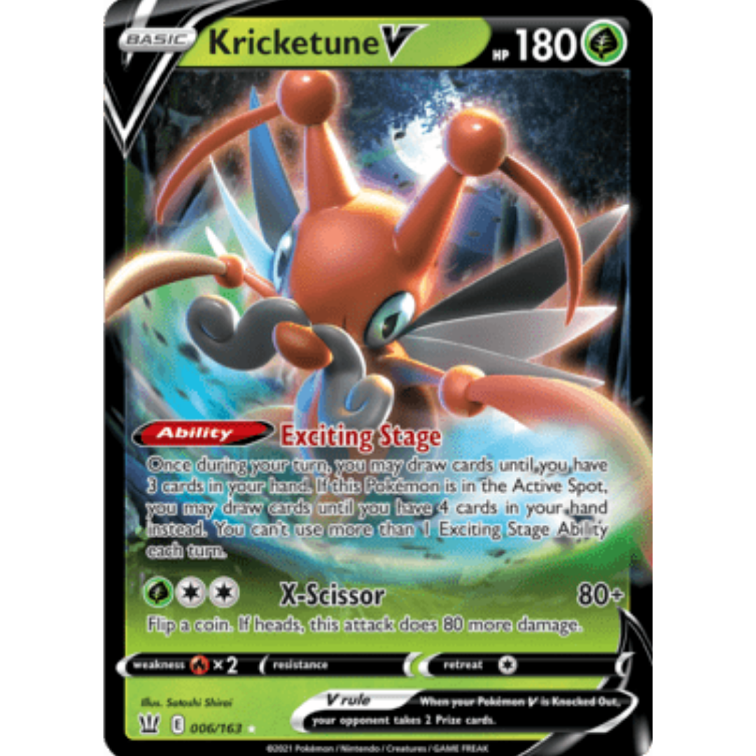 Kricketune V 006 - Holofoil SWSH05 Battle Styles - Ultra Rare