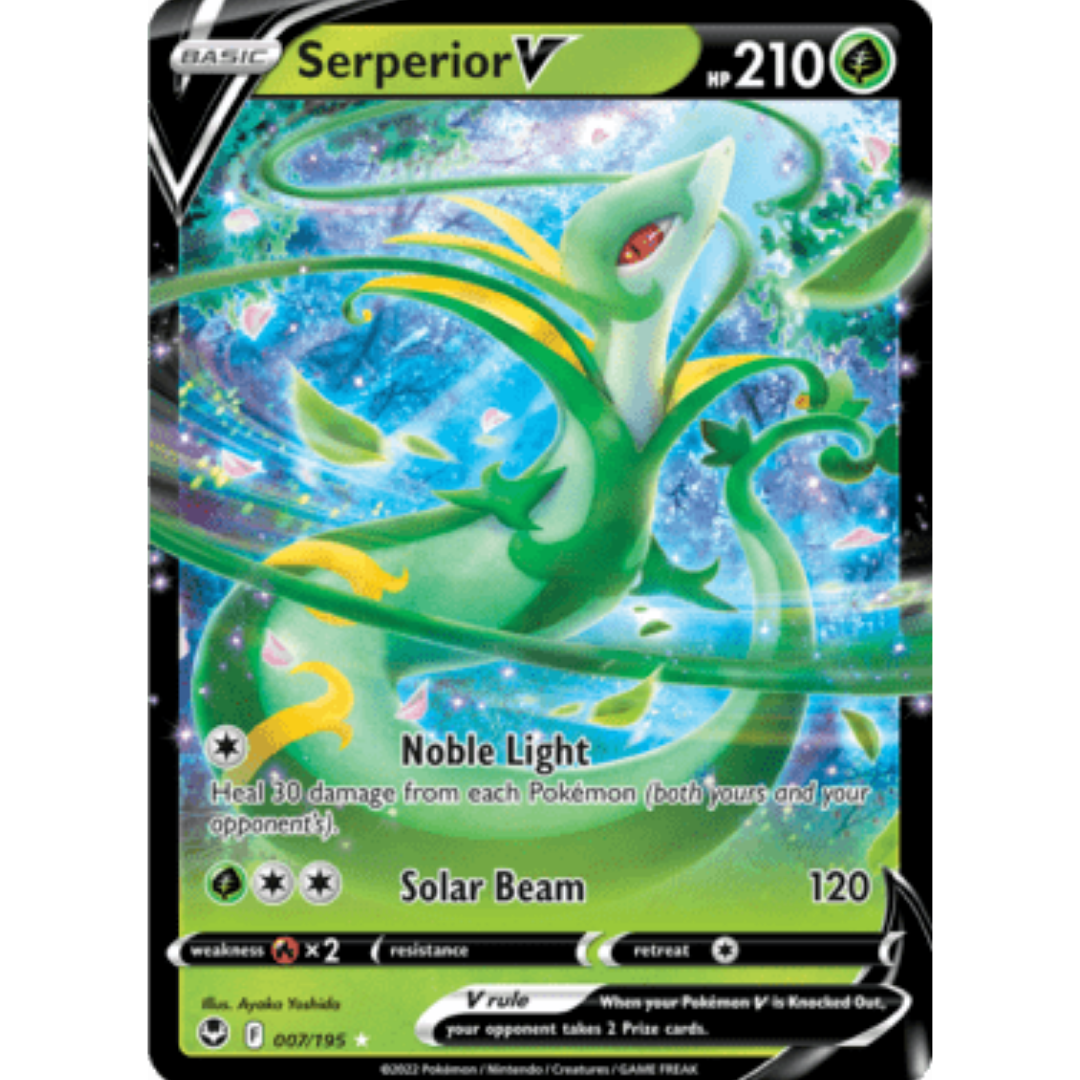 Serperior V 007 - Holofoil SWSH12 Silver Tempest - Ultra Rare