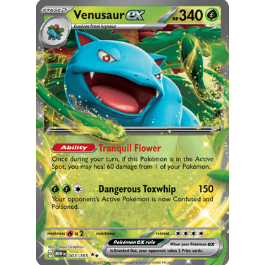 Venusaur ex 003/165 - Holofoil SV Scarlet & Violet 151 - Double Rare