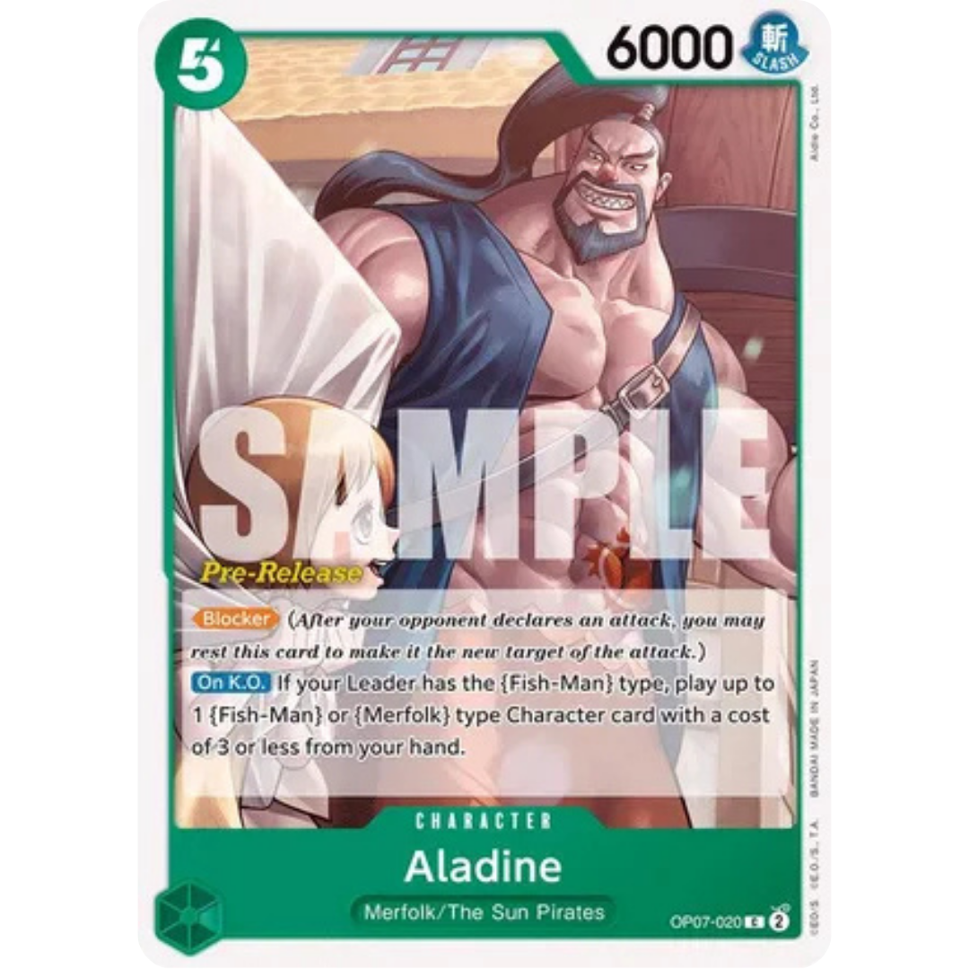 Aladine (OP07-020) - 500 Years in the Future Pre-Release Cards