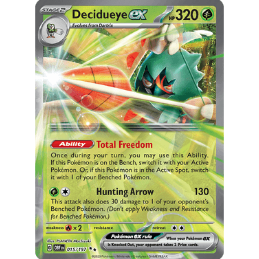 Decidueye ex 015 - Holofoil SV03 Obsidian Flames - Double Rare
