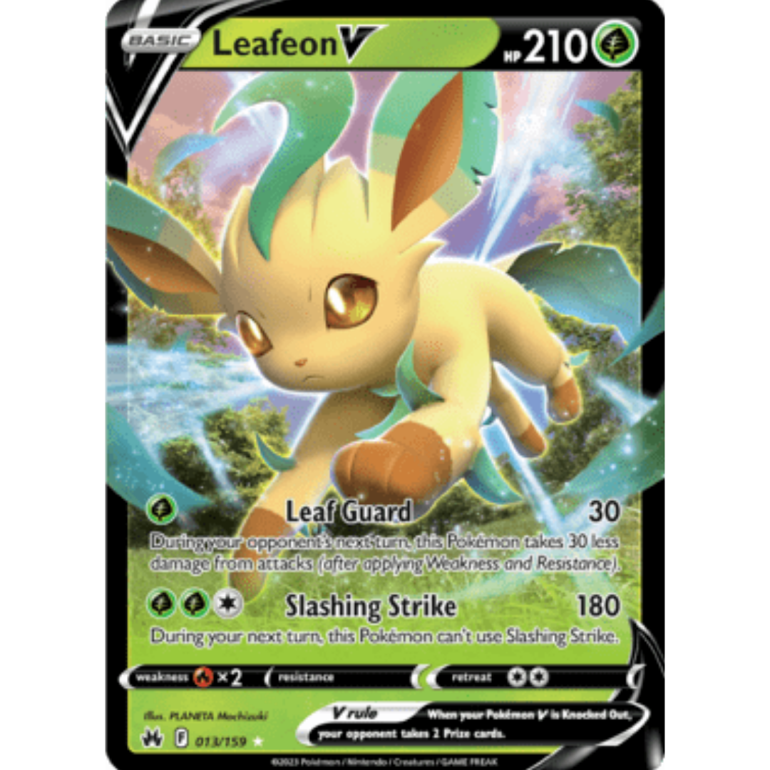 Leafeon V 013 - Holofoil SWSH Crown Zenith - Ultra Rare