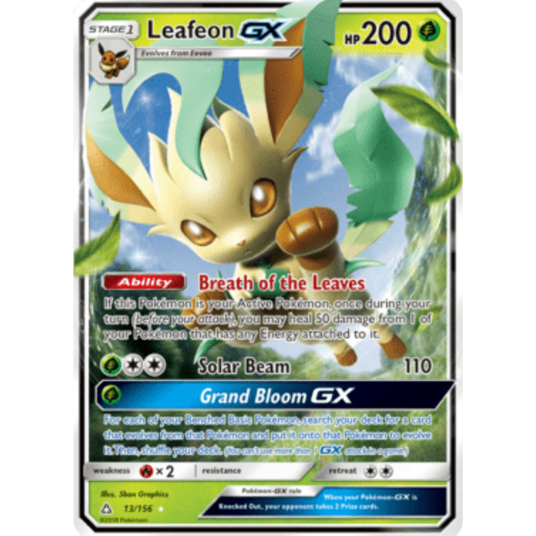 Leafeon GX 013 - Holofoil SM Ultra Prism - Ultra Rare