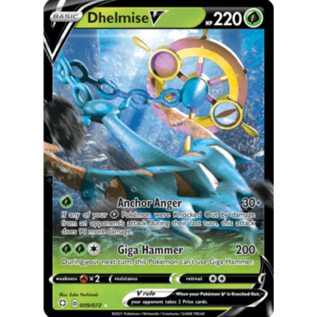Dhelmise V 009 - Holofoil Shining Fates - Ultra Rare