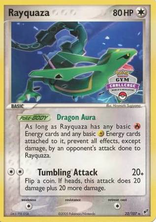 Rayquaza - 22/107 (2004-2005 Gym Challenge)/107 League & Championship Cards - Promo
