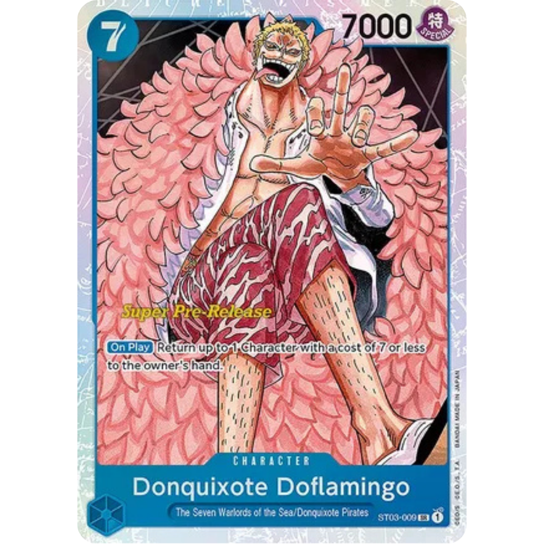 Donquixote Doflamingo (ST03-009) - Super Pre-Release Starter Deck 3: The Seven Warlords of the Sea Foil