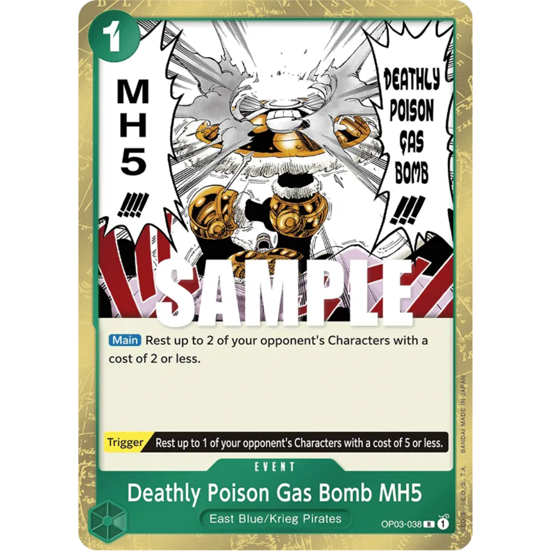 Deathly Poison Gas Bomb MH5 (OP03-038) - Pillars of Strength Foil