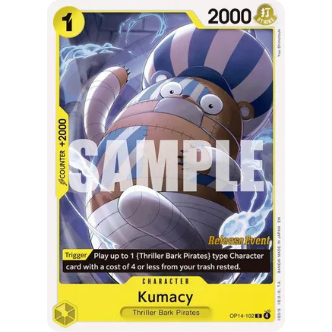 Kumacy (OP14-102) - The Azure Sea's Seven Release Event Cards