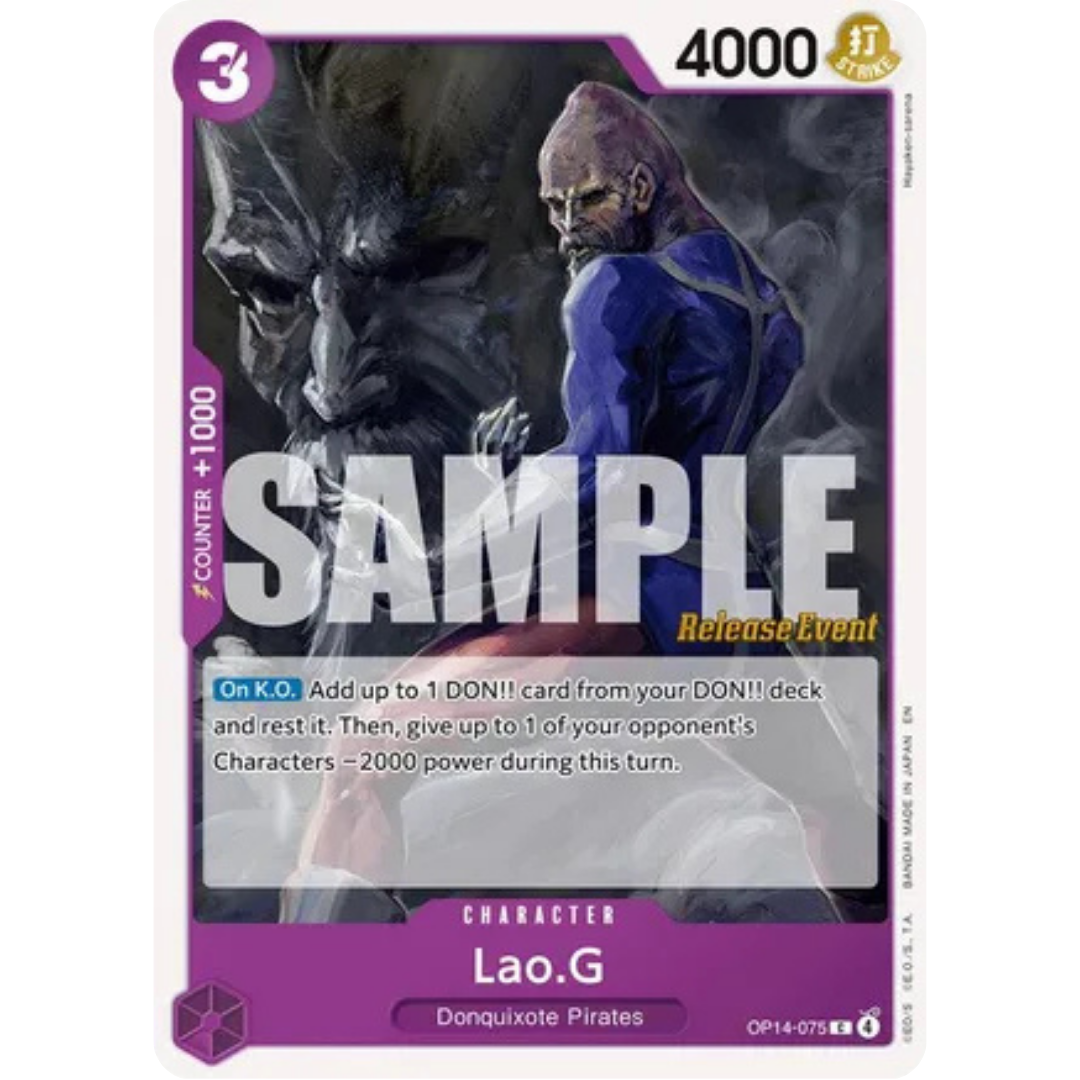 Lao.G (OP14-075) - The Azure Sea's Seven Release Event Cards