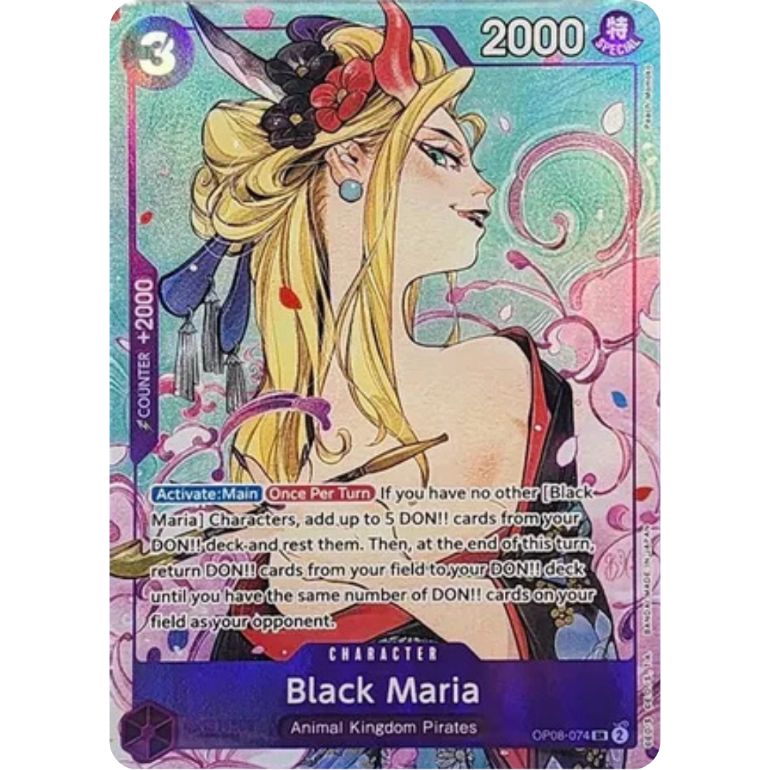 Black Maria (Illustration Box Vol.2) (OP08-074) - One Piece Promotion Cards Foil