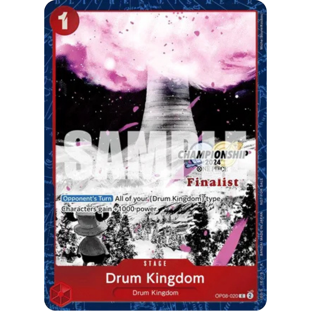 Drum Kingdom (Championship 2024 Finalist Card Set Vol. 2) (OP08-020) - One Piece Promotion Cards Foil