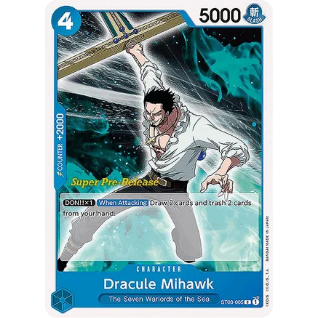Dracule Mihawk (ST03-005) - Super Pre-Release Starter Deck 3: The Seven Warlords of the Sea