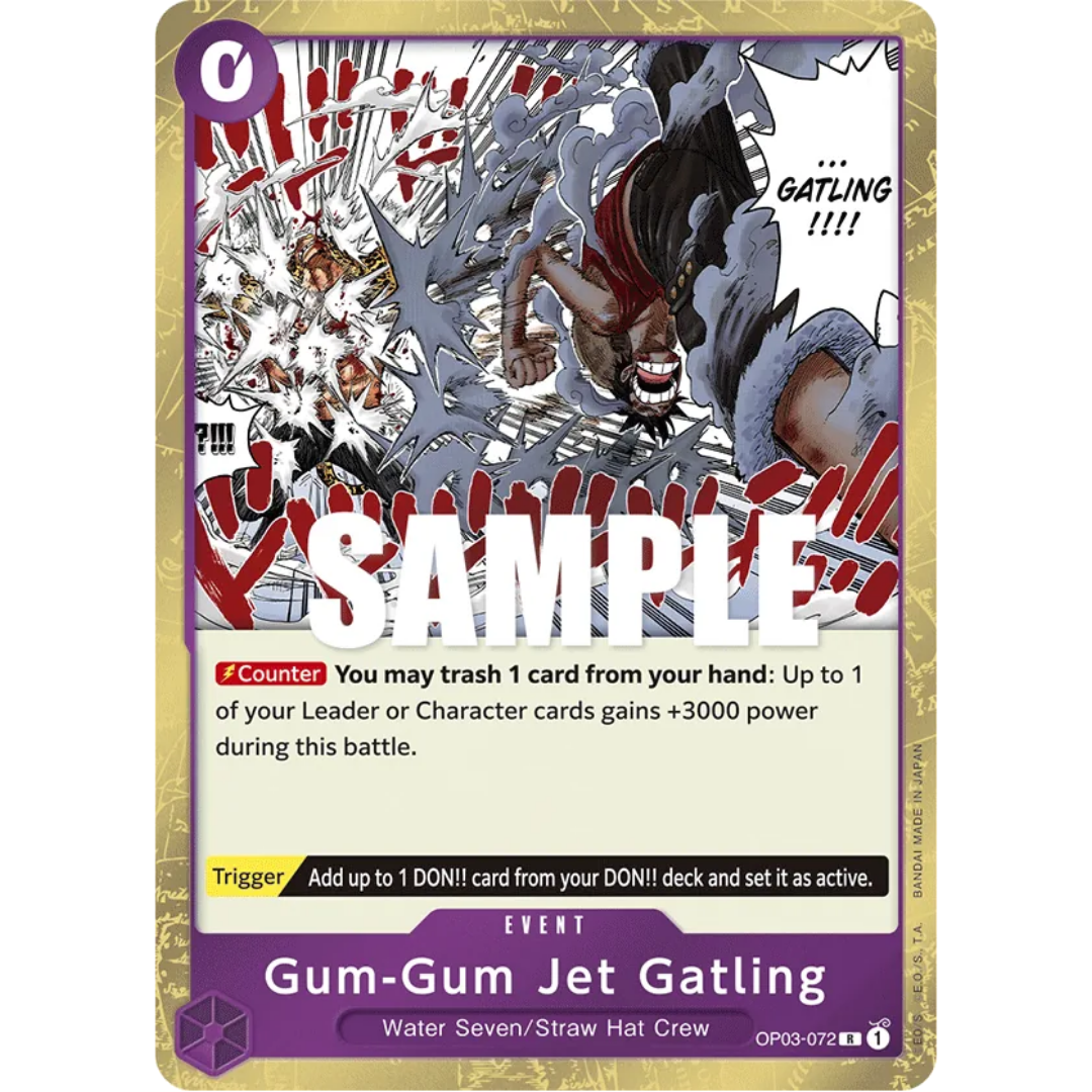 Gum-Gum Jet Gatling (OP03-072) - Pillars of Strength Foil