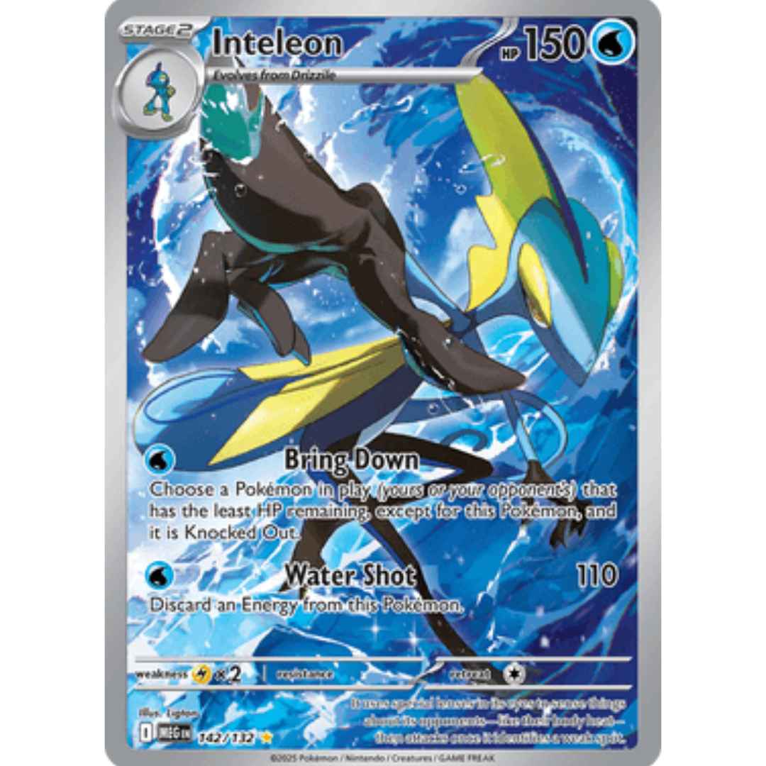 Inteleon 142/132 - Holofoil ME01 Mega Evolution - Illustration Rare