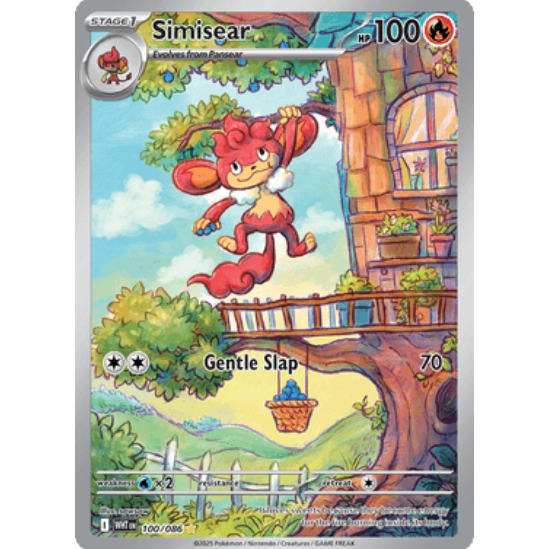 Simisear 100/086 - Holofoil SV White Flare - Illustration Rare