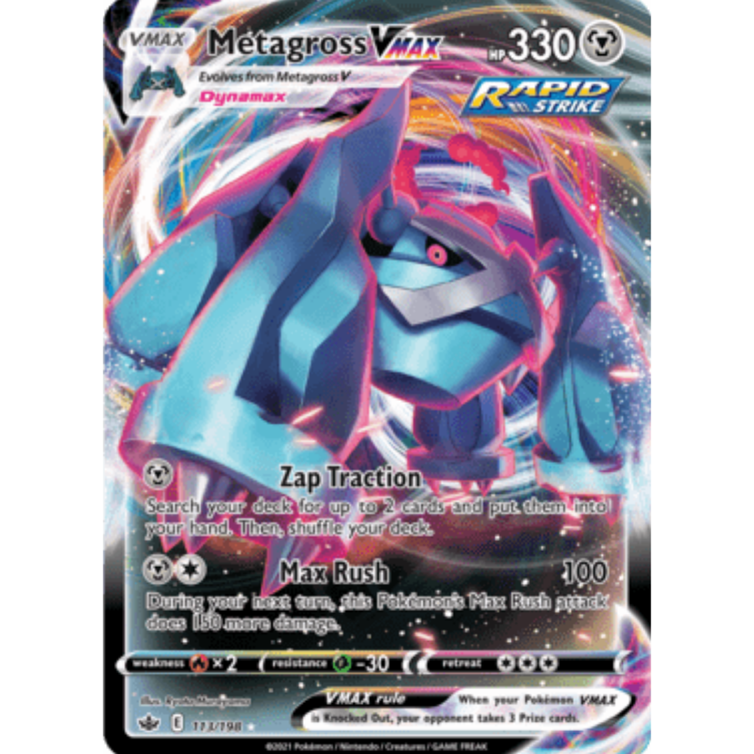 Metagross VMAX 113 - Holofoil SWSH06 Chilling Reign - Ultra Rare