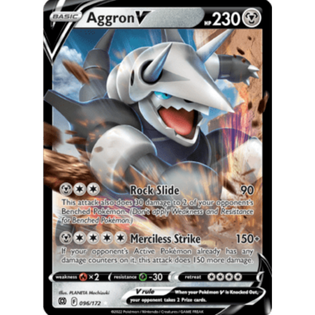 Aggron V 096 - Holofoil SWSH09 Brilliant Stars - Ultra Rare