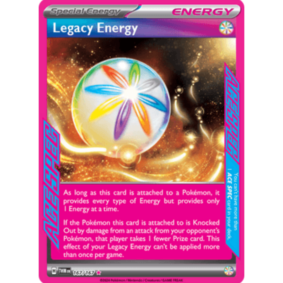 Legacy Energy 167 - Holofoil SV06 Twilight Masquerade - ACE SPEC Rare