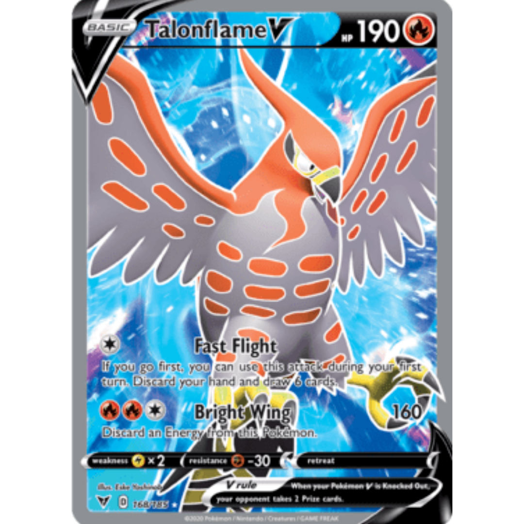 Talonflame V (Full Art) 168 - Holofoil SWSH04 Vivid Voltage - Ultra Rare
