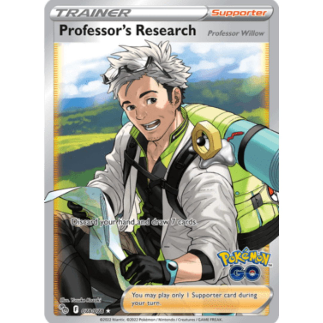 Professor's Research (Full Art) 078/078 - Holofoil Pokemon GO - Ultra Rare