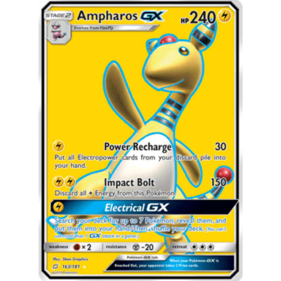Ampharos GX (Full Art) - Holofoil SM Team Up - Ultra Rare