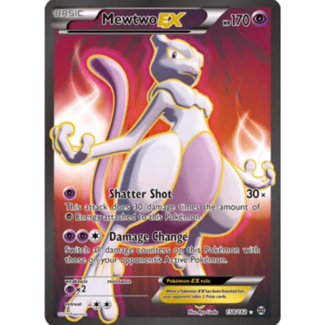 Mewtwo EX (158 Full Art) 158/162 - Holofoil XY BREAKthrough - Ultra Rare