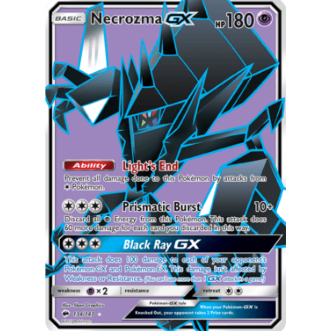Necrozma GX (Full Art)/147 - Holofoil SM Burning Shadows - Ultra Rare
