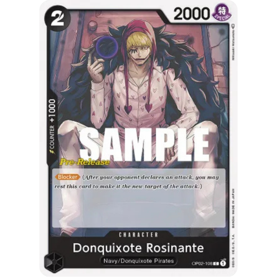 Donquixote Rosinante (OP02-108) - Paramount War Pre-Release Cards