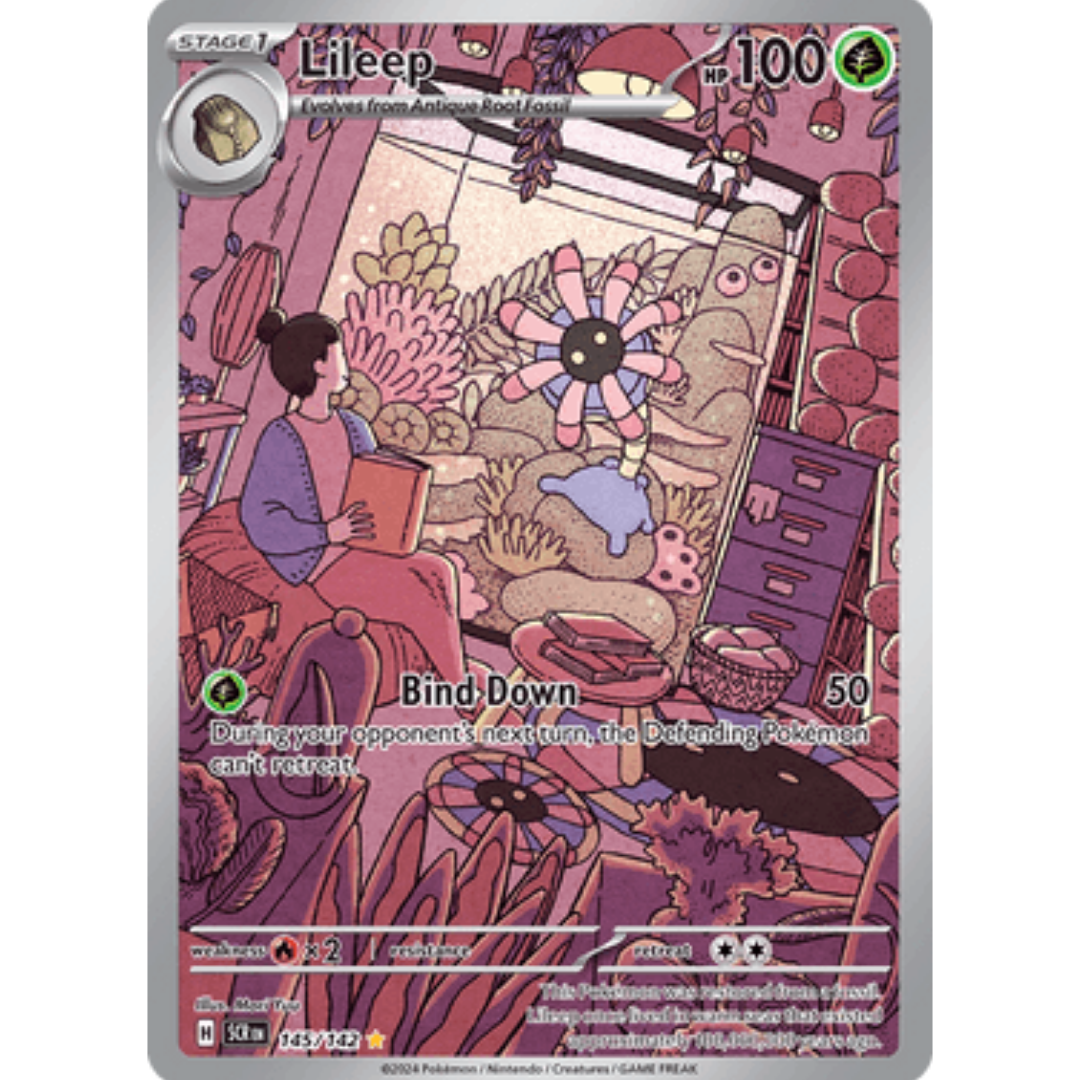 Lileep 145/142 - Holofoil SV07 Stellar Crown - Illustration Rare