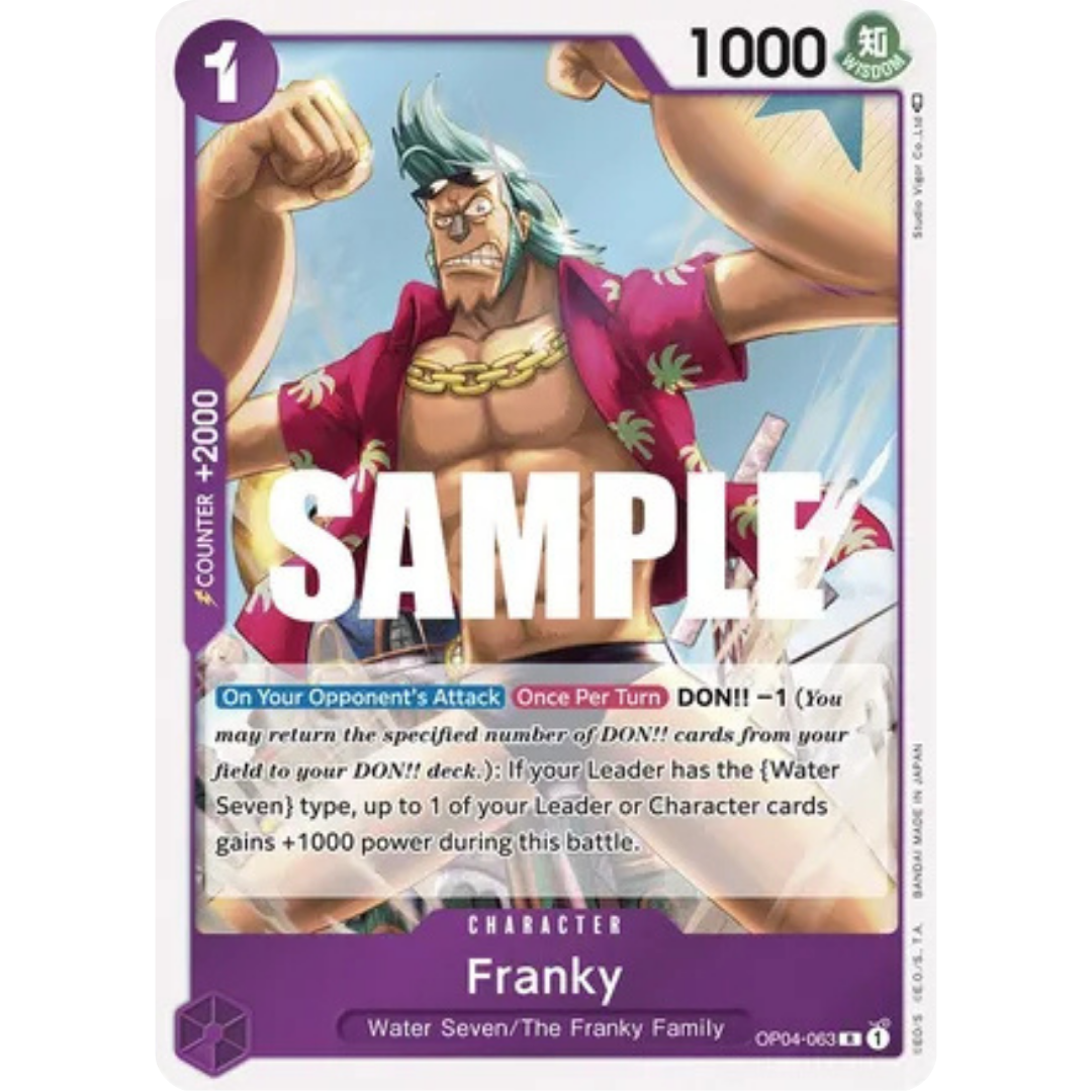Franky (OP04-063) - Kingdoms of Intrigue Foil