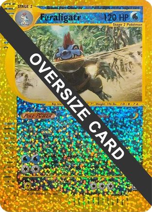 Feraligatr - 2/12 (Box Topper)/12 - Reverse Holofoil Jumbo Cards - Promo