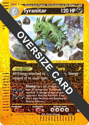 Tyranitar - 3/12/12 - Reverse Holofoil Jumbo Cards - Promo