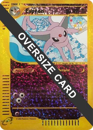 Espeon - 6/12 (Box Topper)/12 - Reverse Holofoil Jumbo Cards - Promo