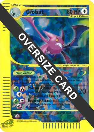 Crobat - 10/12 (Box Topper)/12 - Reverse Holofoil Jumbo Cards - Promo