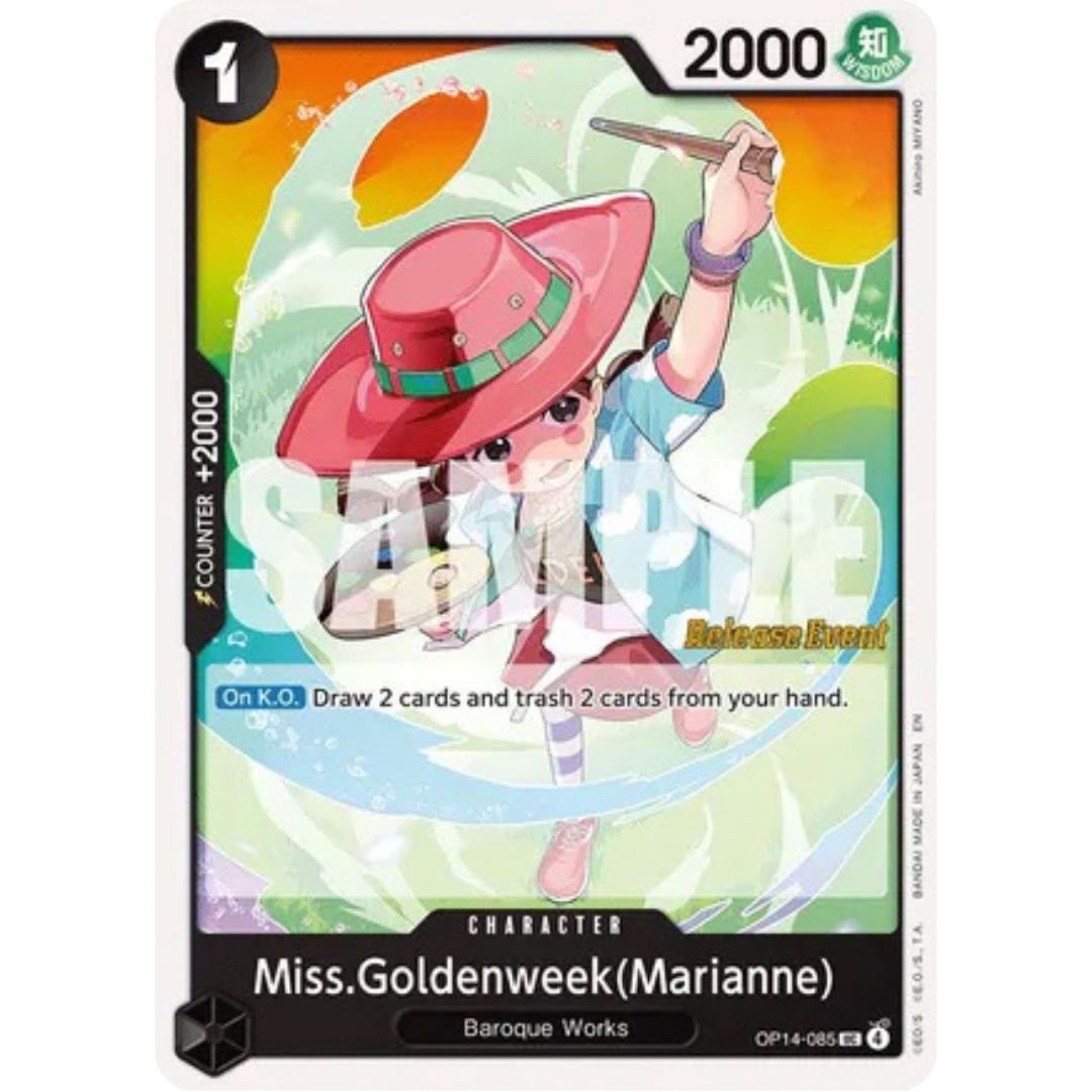 Miss.Goldenweek(Marianne) (OP14-085) - The Azure Sea's Seven Release Event Cards