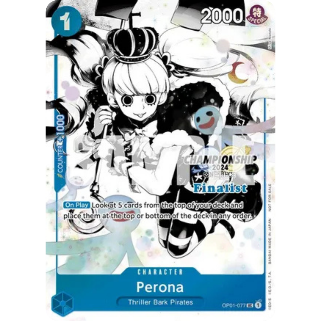 Perona (Championship 2024 Finalist Card Set Vol. 2) (OP01-077) - One Piece Promotion Cards Foil
