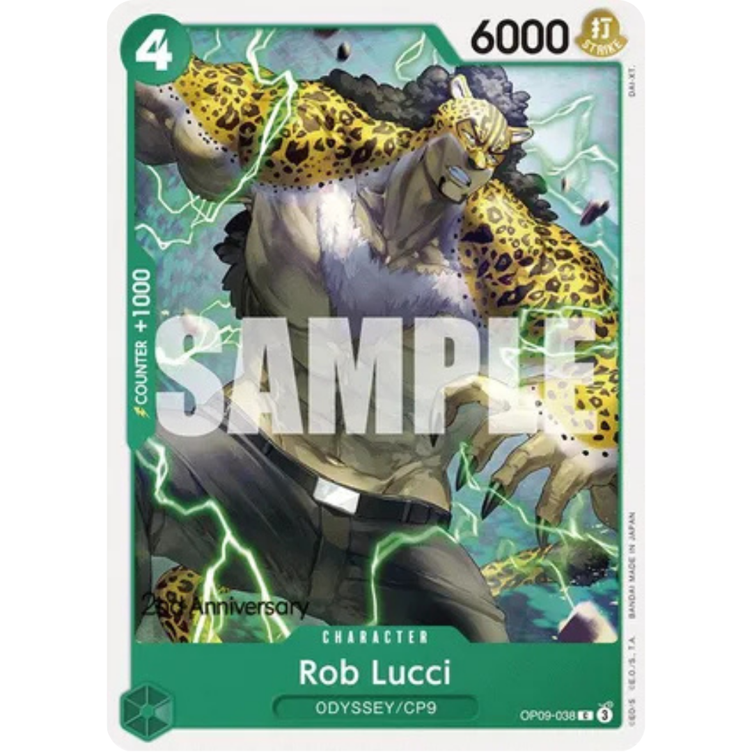 Rob Lucci (038) (OP09-038) - Emperors in the New World: 2nd Anniversary Tournament Cards