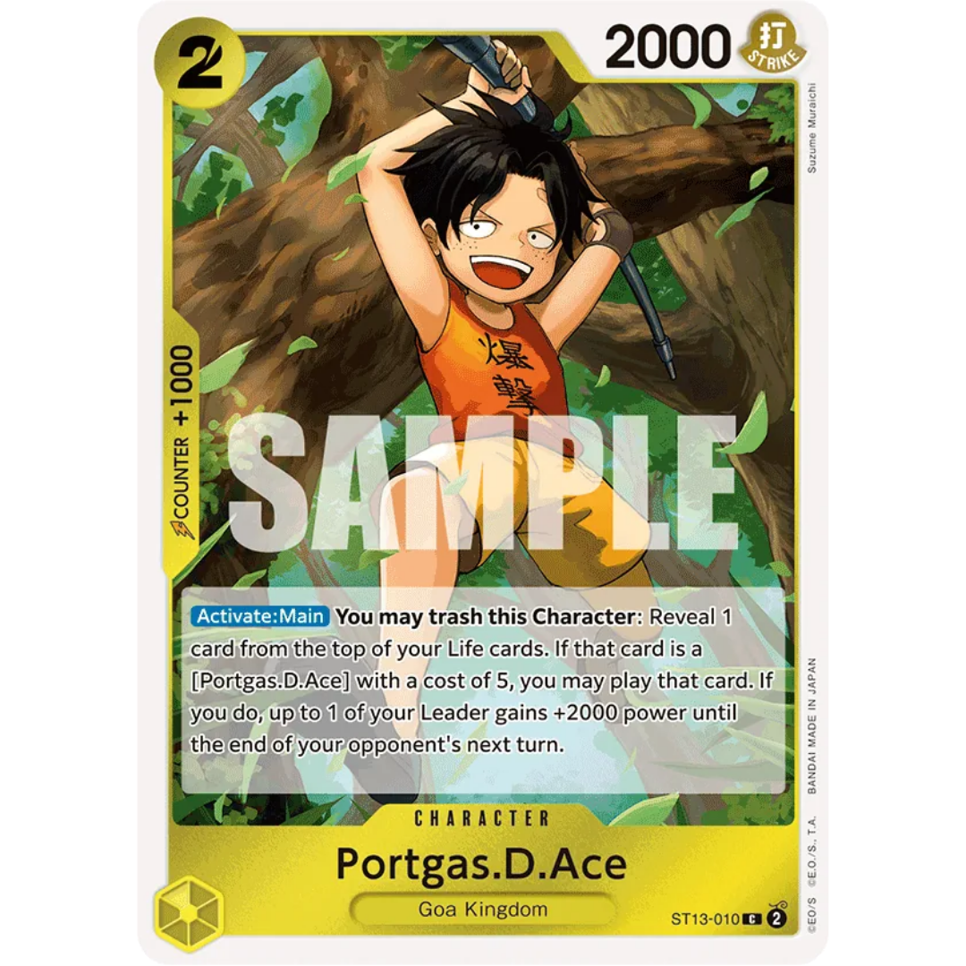 Portgas.D.Ace (010) (ST13-010) - Ultra Deck: The Three Brothers Foil