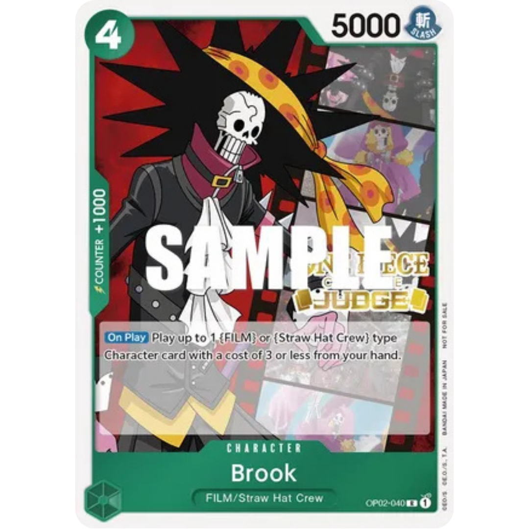Brook (Judge Pack Vol. 2) (OP02-040) - One Piece Promotion Cards Foil
