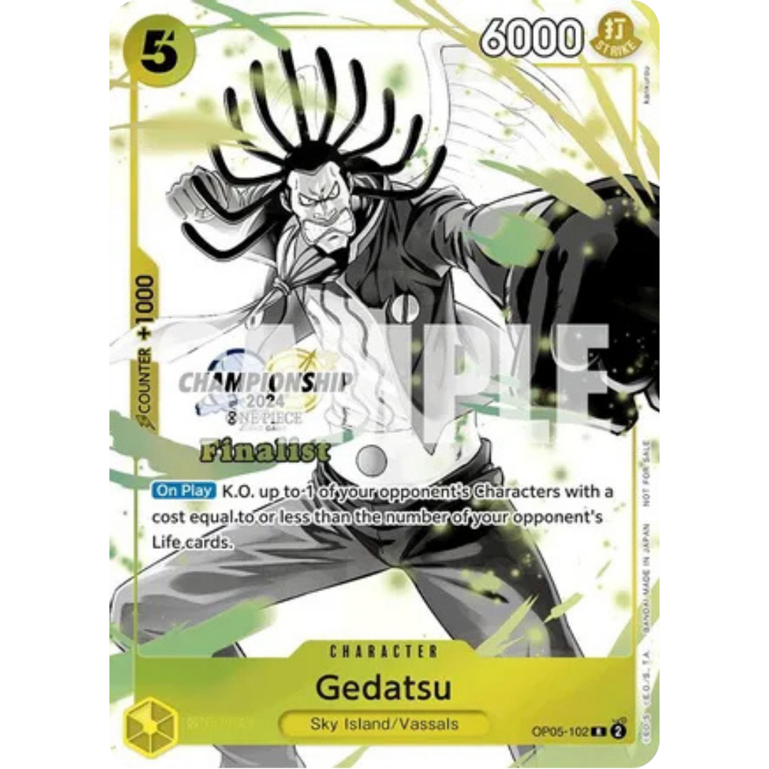 Gedatsu (Championship 2024 Finalist Card Set Vol. 2) (OP05-102) - One Piece Promotion Cards Foil