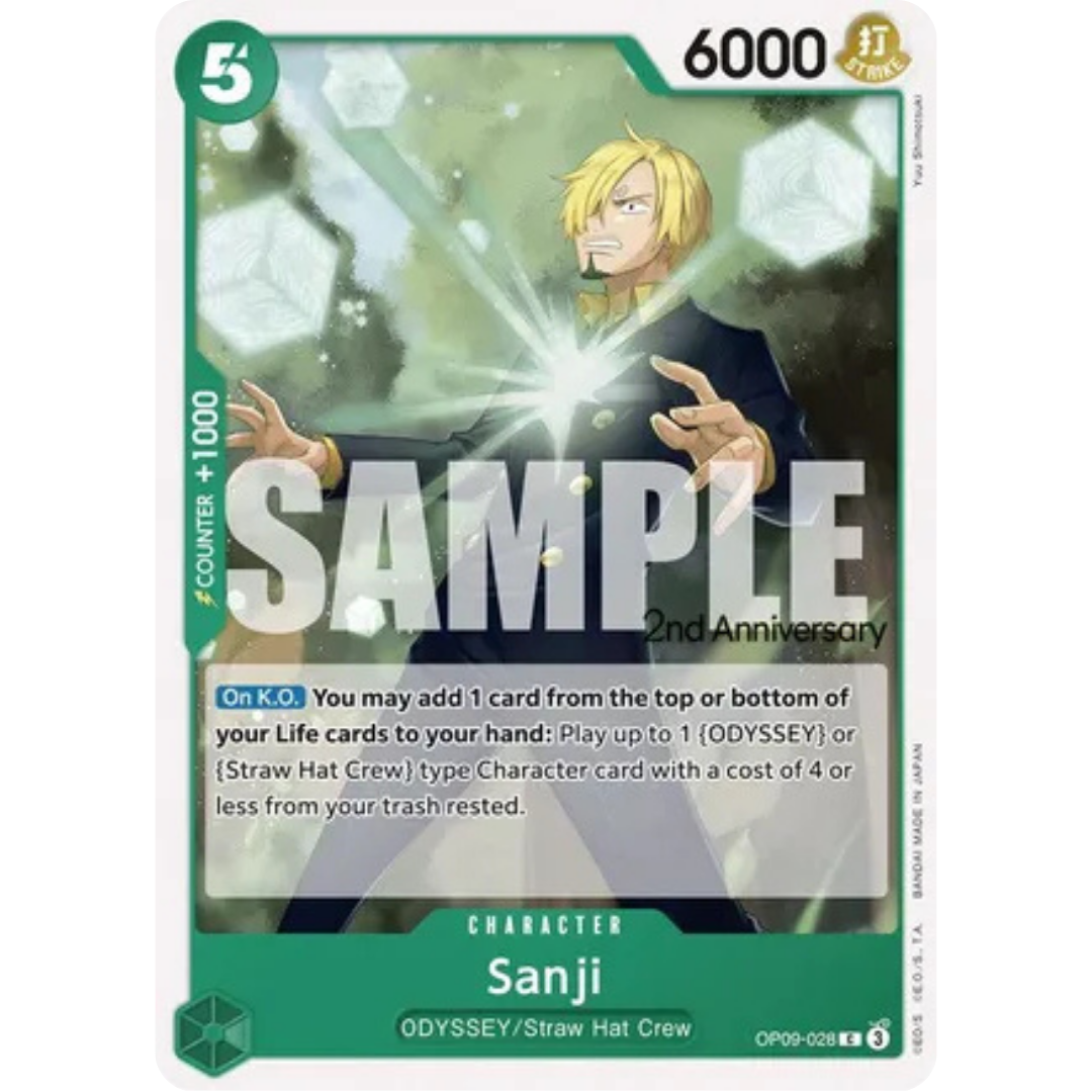 Sanji (028) (OP09-028) - Emperors in the New World: 2nd Anniversary Tournament Cards