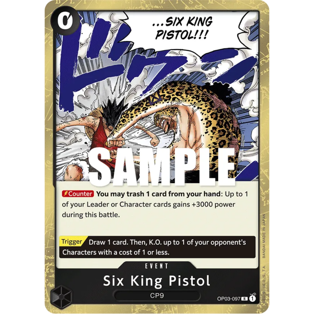 Six King Pistol (OP03-097) - Pillars of Strength Foil