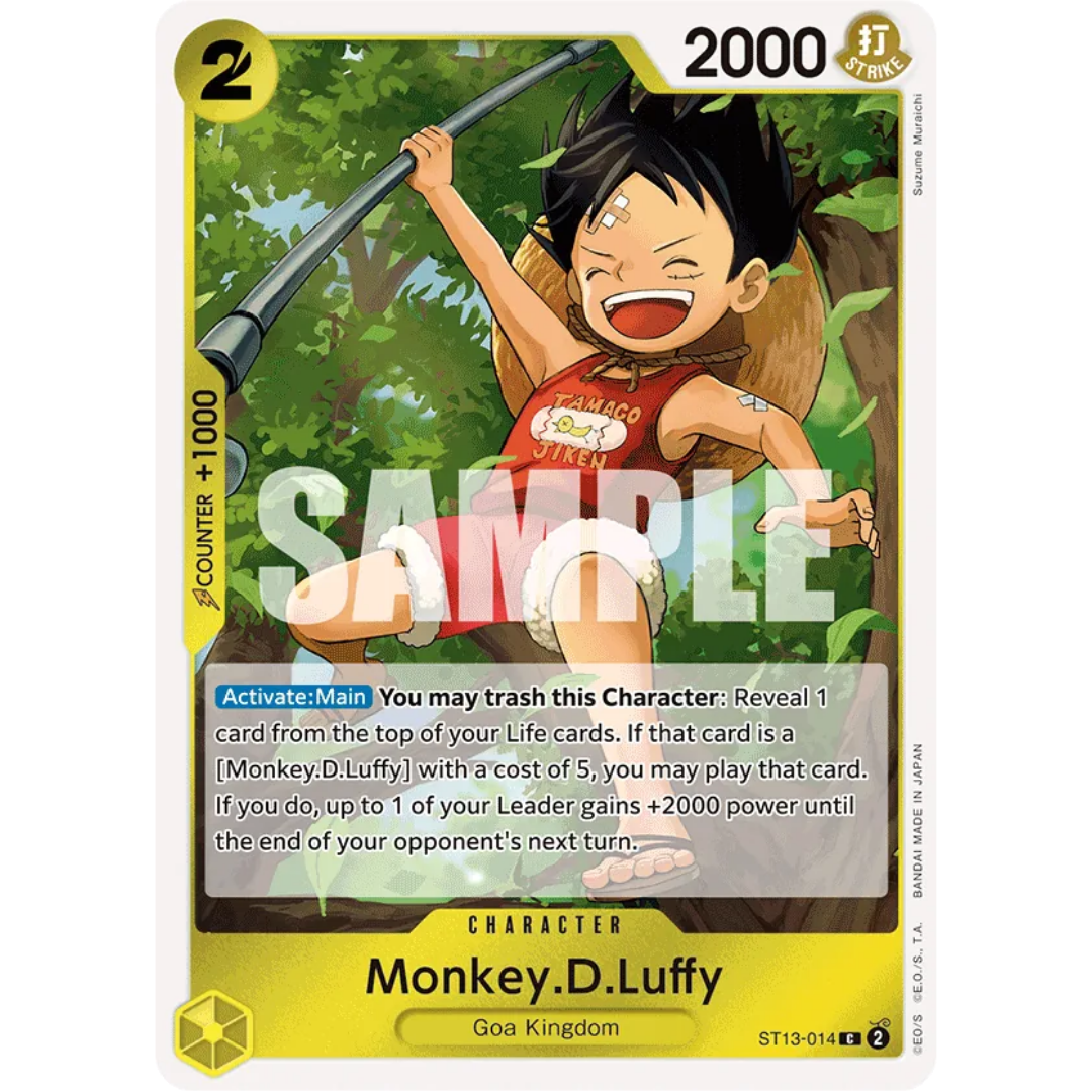 Monkey.D.Luffy (014) (ST13-014) - Ultra Deck: The Three Brothers Foil