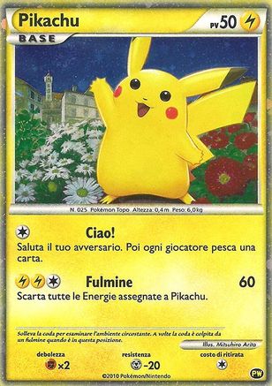 Pikachu (Italian) 0PW - Holofoil Pikachu World Collection Promos - Promo
